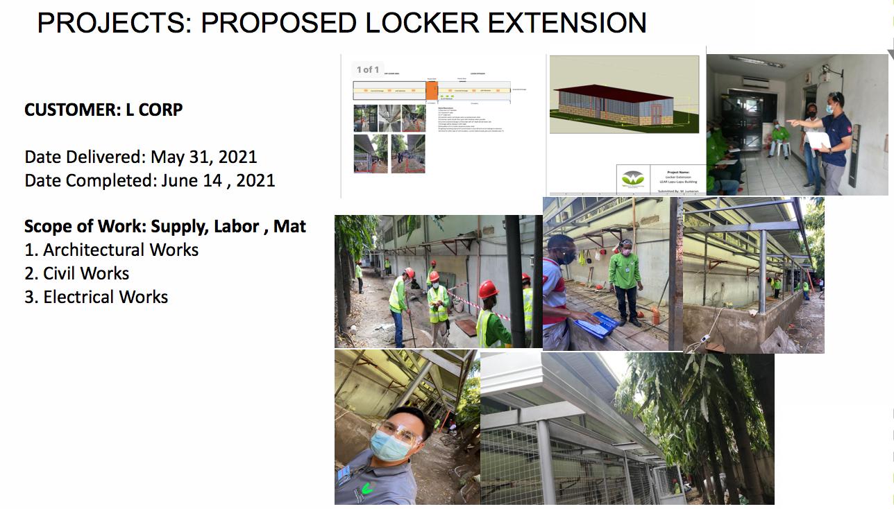 Proposed Locker Extension