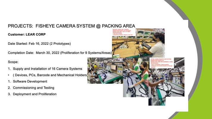 Fisheye Camera System at Packing Area